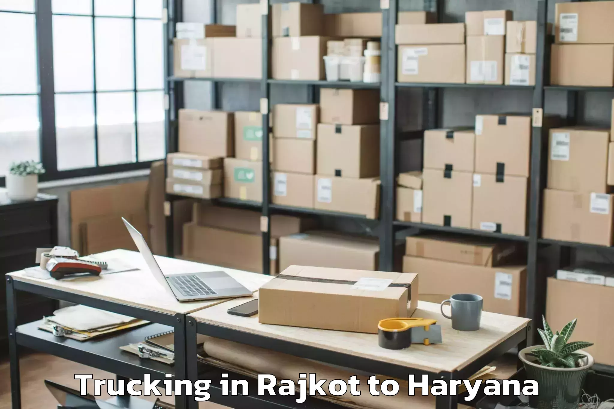 Leading Rajkot to Hansi Trucking Provider